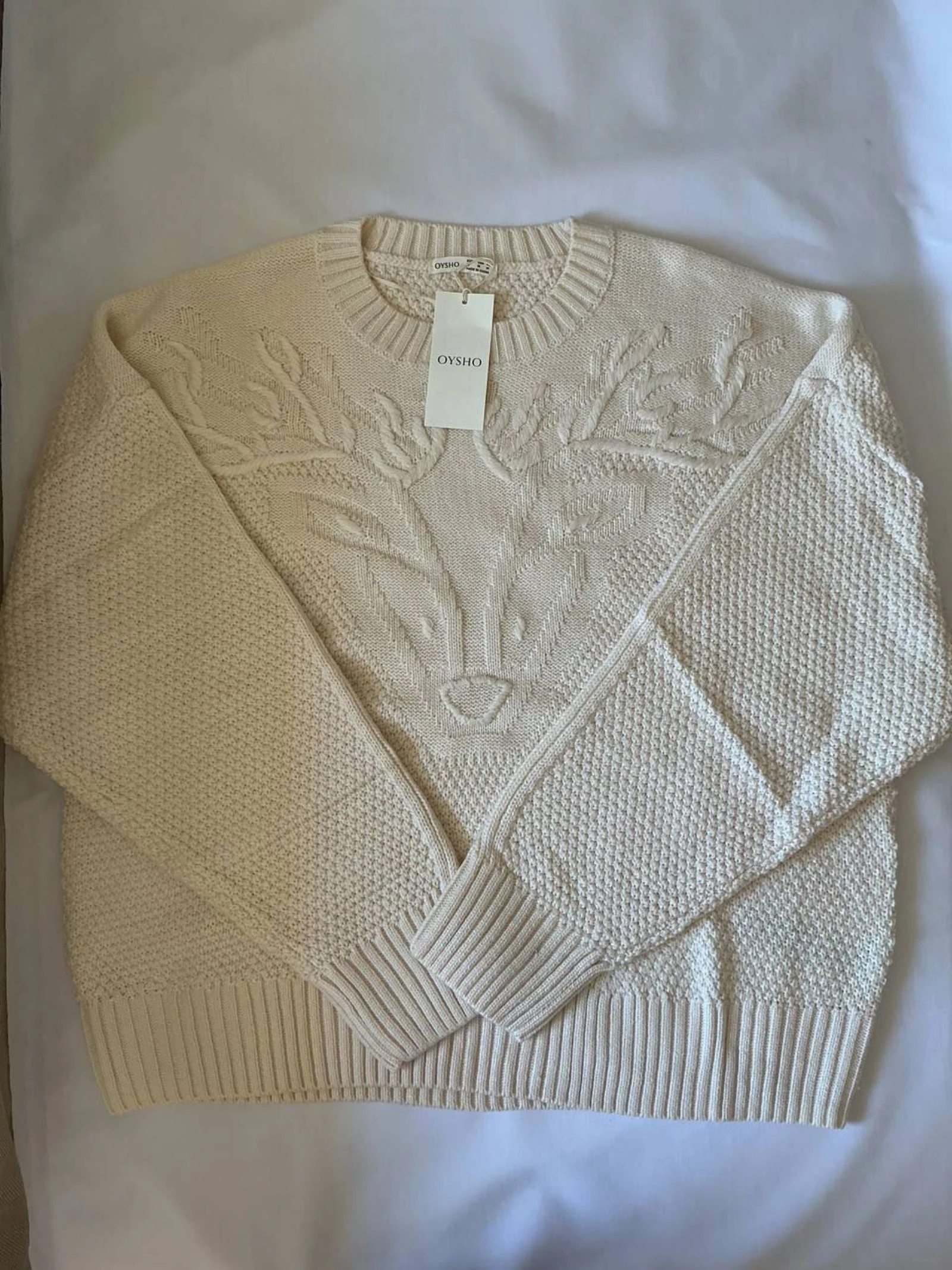Pull d'hiver Femme Oysho Beige Taille 38 